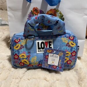 Brighton Blue Floral Mini Bag